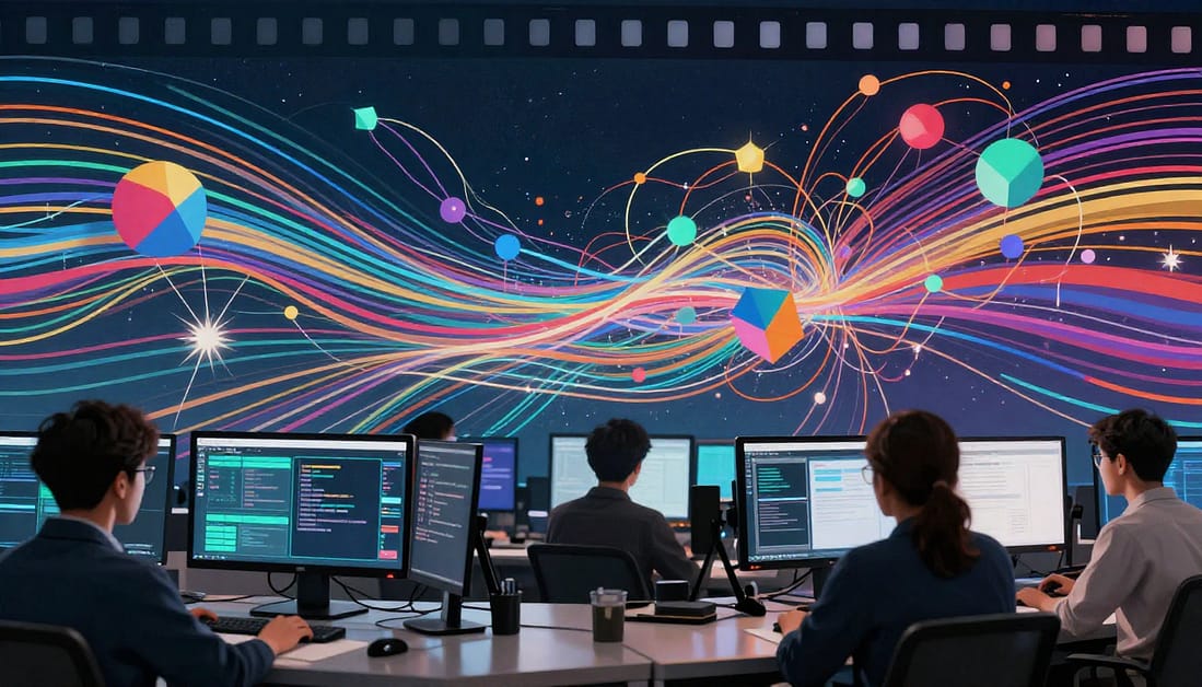 Modele AI do wideo – metodologia i kryteria oceny Grafika przedstawiająca schemat oceny i kryteria testów modeli AI do wideo