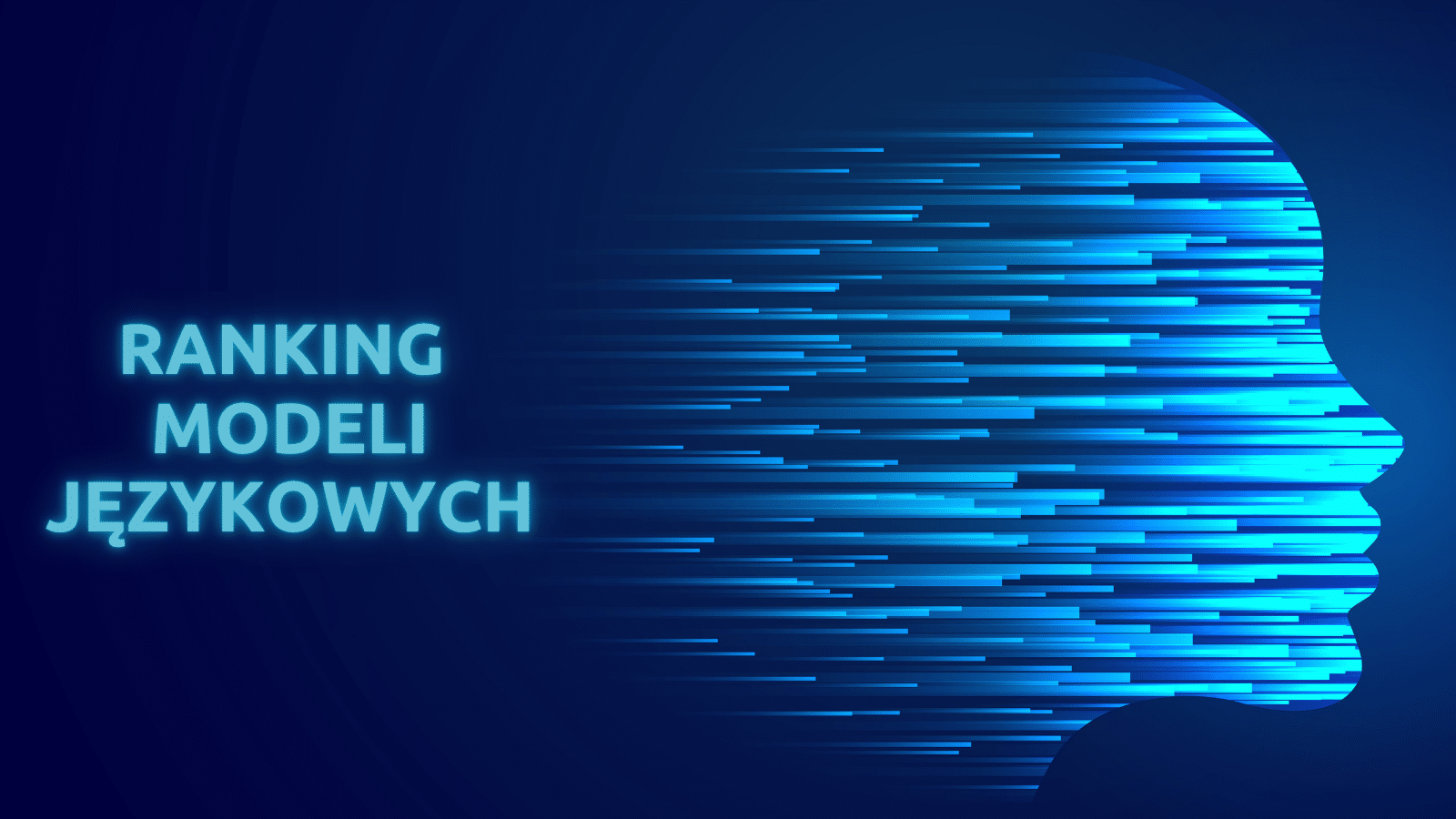 Ranking modeli językowej – futurystyczny profil AI z połączeniami neuronowymi